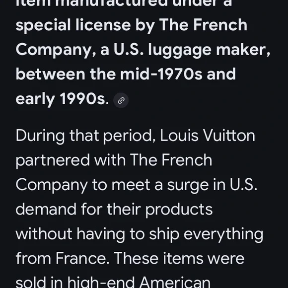 LOUIS VUITTON Rare Vintage C/O The French Bag Co USA Mono Large Bucket Bag EUC - Picture 11 of 13